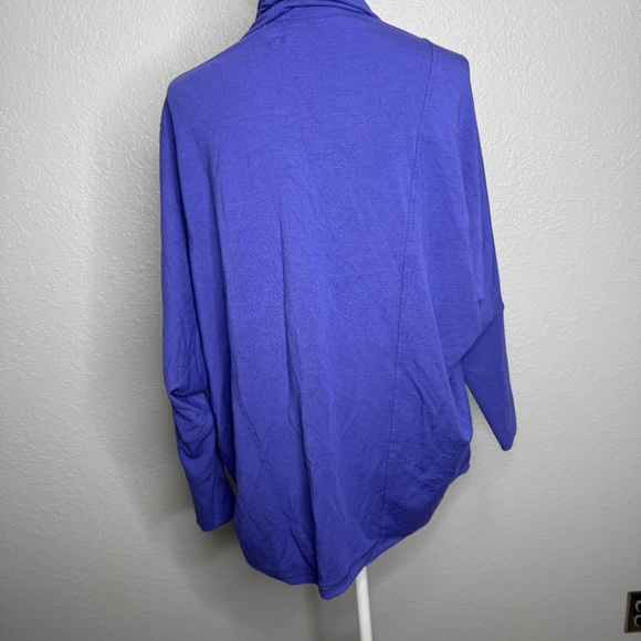 Lululemon Athletica To & Flow Wrap Oversized  Blue Violet Cardigan size 6 -cp - Picture 6 of 8